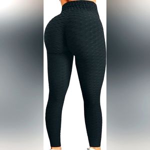 Women Leggings Gym Fitness Scrunch Butt Lifting Scale Textured Yoga Pants High W